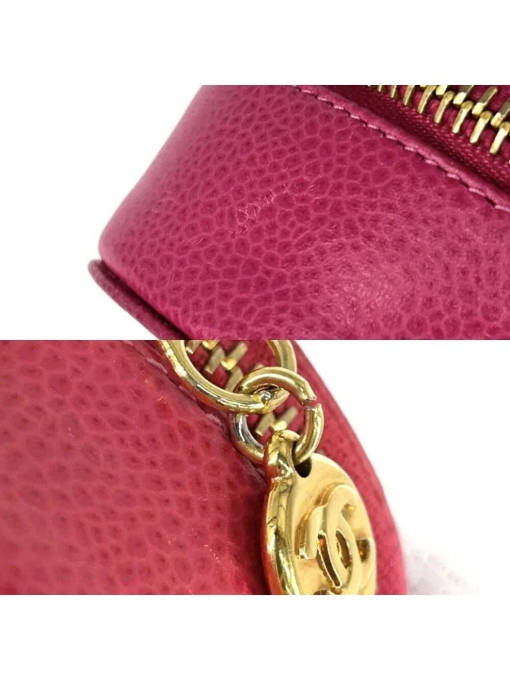 Chanel Pouch Jewelry Case Accessory Round Small Coco - Picture 6 of 9